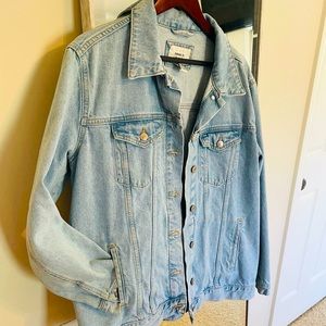 Oversized jean jacket!
